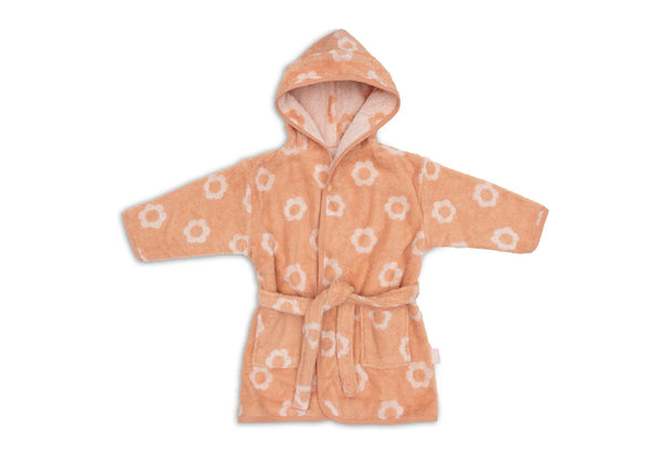 Bademantel - Jacquard Flower - 1-2 Jahre