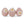 Laden Sie das Bild in den Galerie-Viewer, Filz Eier - Rose Flowers | 3er Set
