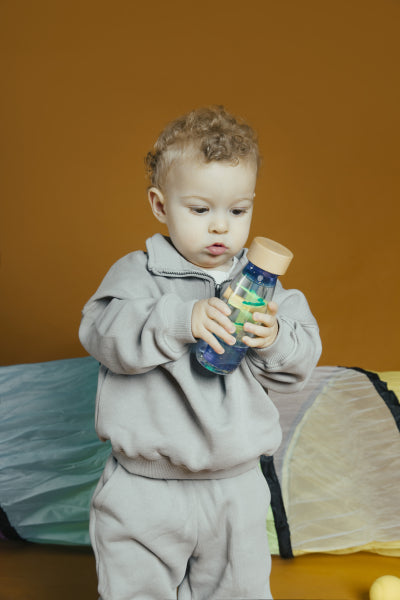 PETIT BOUM MOVE BOTTLE SPIRAL BLUE