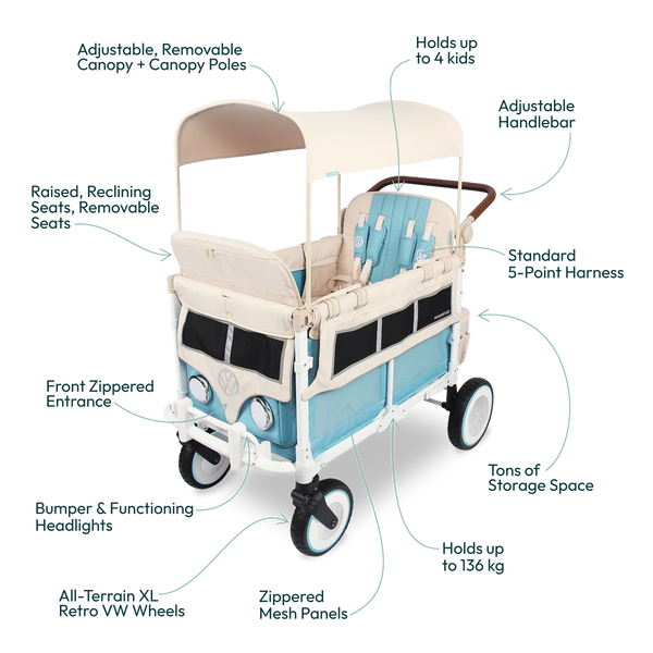 VW4 Volkswagen KinderVan | Bondi Blue
