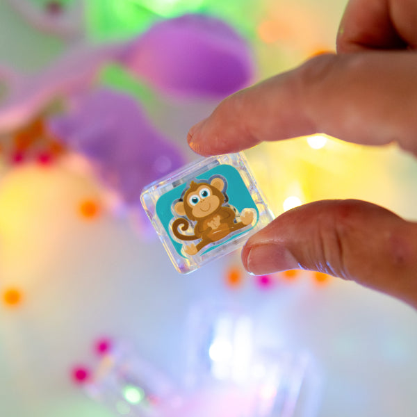 GLO PALS ZANY Zoo 6 Cubes