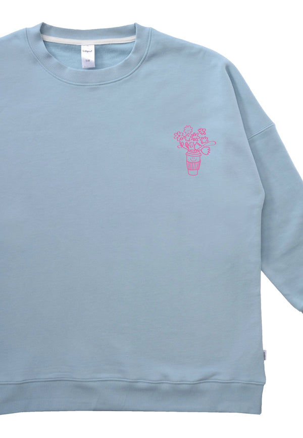 Erwachsenen Sweatshirt | Let Love Bloom