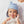Laden Sie das Bild in den Galerie-Viewer, Baby Hut | UV Schutz | Super Baby | Blau
