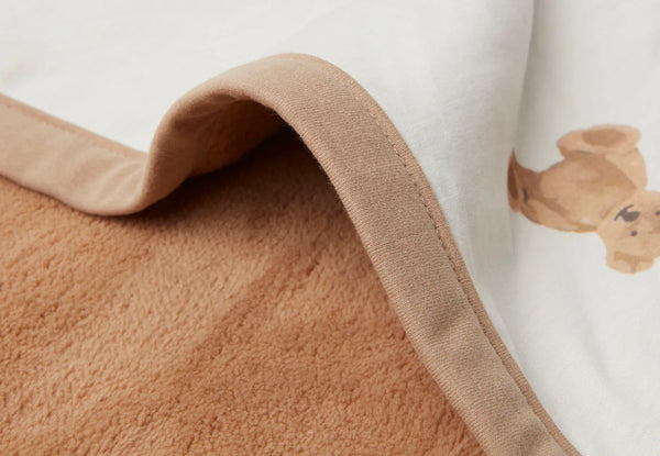 Decke | 75x100cm | 1.5 TOG | Jersey | Teddy Bear