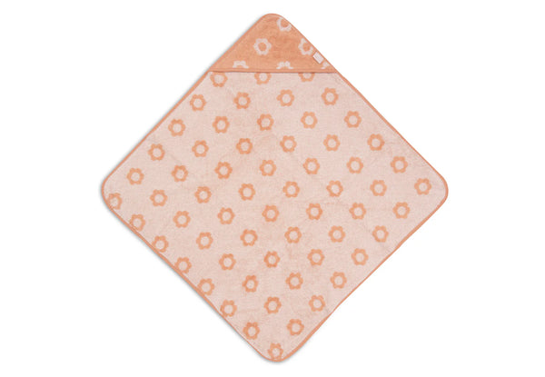 Kapuzenhandtuch Frottee 75x75cm - Jacquard Flower