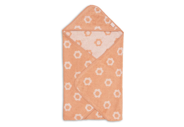 Kapuzenhandtuch Frottee 75x75cm - Jacquard Flower