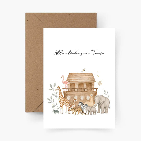 Taufe | Postkarte mit Umschlag