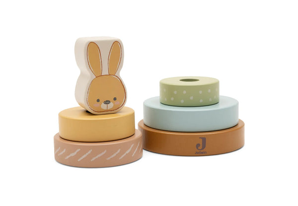Holz-Stapelturm mit Ringen | Bunny Luz