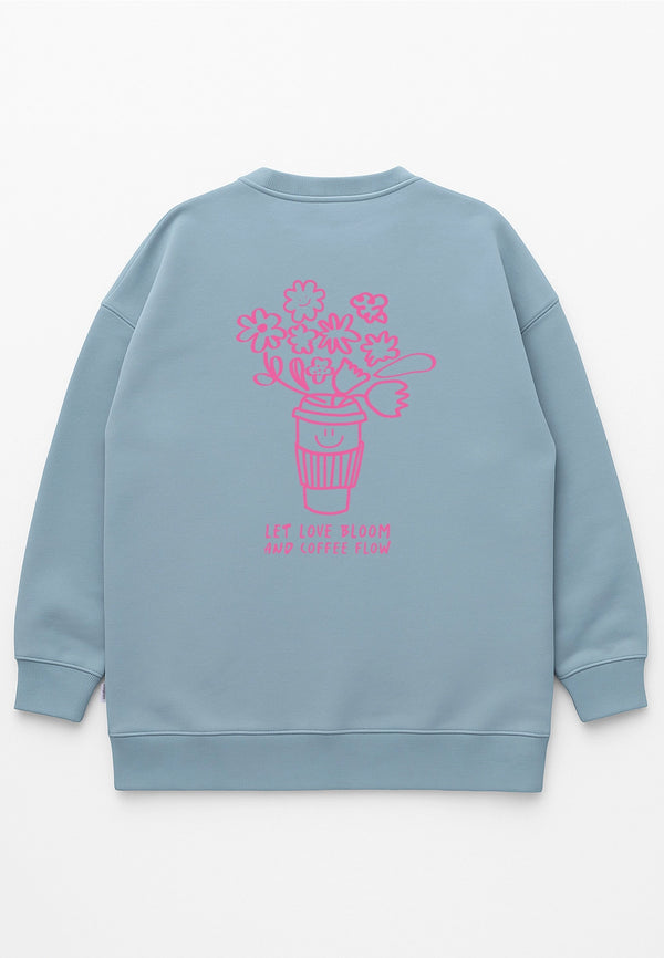 Erwachsenen Sweatshirt | Let Love Bloom