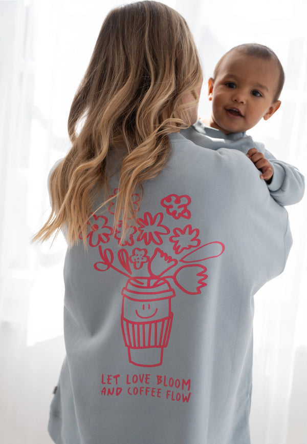 Erwachsenen Sweatshirt | Let Love Bloom