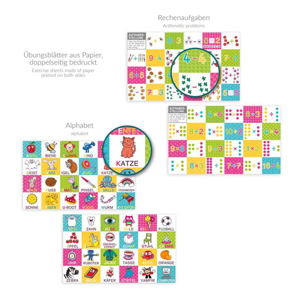 ABC CHAMPIONS Magnet-Lernbox | Buchstaben & Zahlen | 183-teilig
