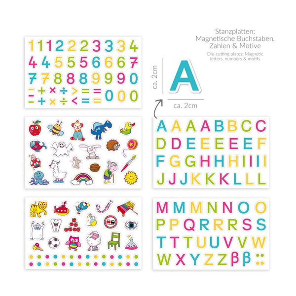 ABC CHAMPIONS Magnet-Lernbox | Buchstaben & Zahlen | 183-teilig