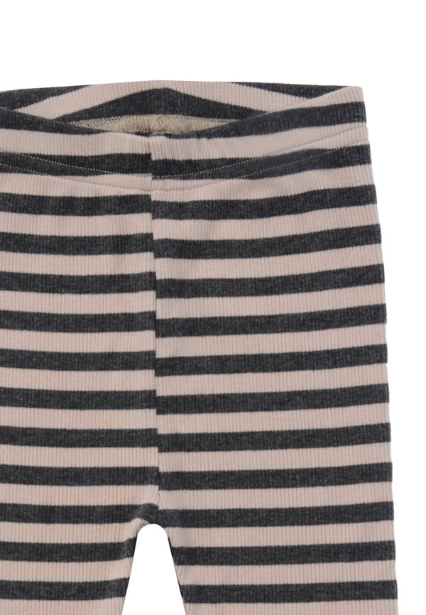 Leggings | grau-beige gestreift | Baby
