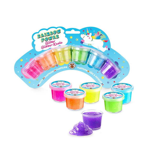 Glitzer-Glibber-Knete | Set 6x16g