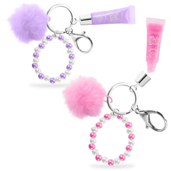 Schlüsselanhänger Pom-Pom inkl. Armband & Lipgloss 10ml