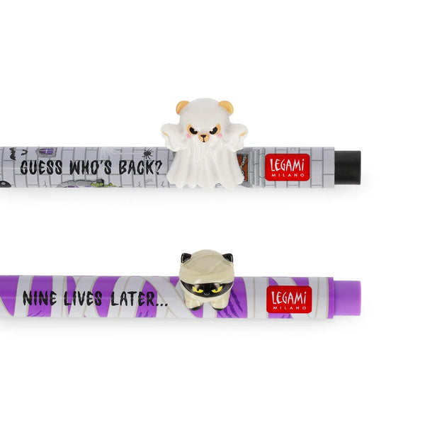 Legami | Set mit 2 Gelstiften mit Deko-Figur | Lovely Friends | Spooky Party | Limited Edition (Kopie)
