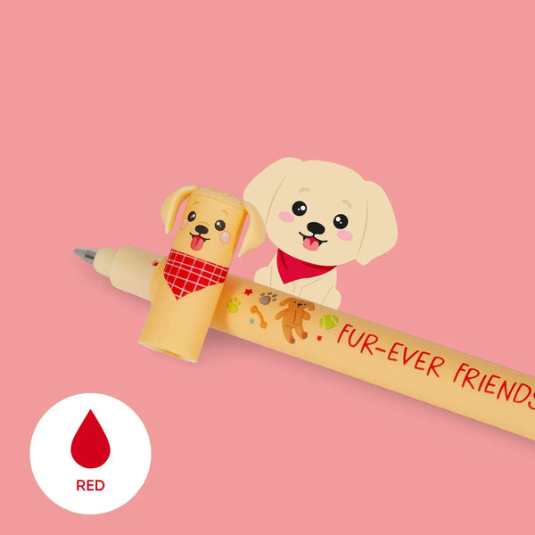 Limited Edition | Legami Set mit 3 Löschbaren Gelstiften | Erasable Pen |  Fur-ever Friends