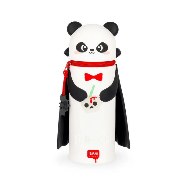 Legami | Halloween | 2-in-1-Mäppchen aus Silikon Panda „Bam-Boo“ - Kawaii