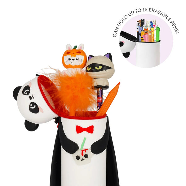 Legami | Halloween | 2-in-1-Mäppchen aus Silikon Panda „Bam-Boo“ - Kawaii