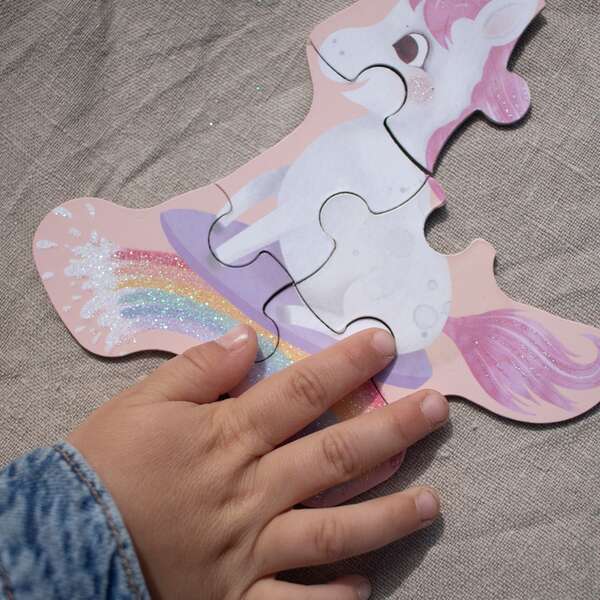Puzzle Set | Glitzer | Einhorn