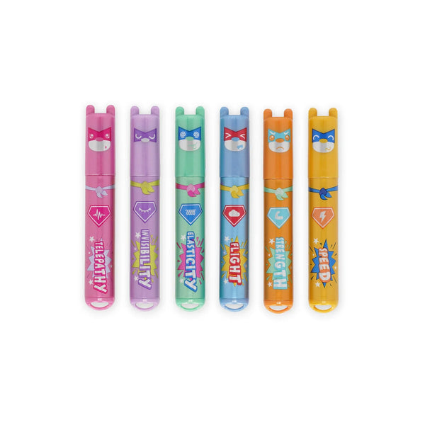 Legami | Set mit 6 Mini-Textmarkern | Teddy's Superpower