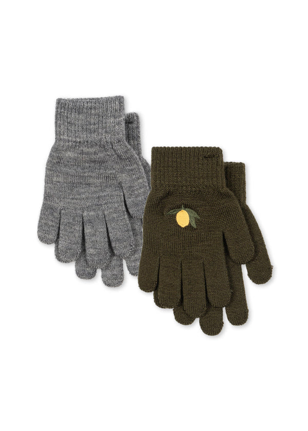 Handschuhe | 2er Set | Wolle Mix