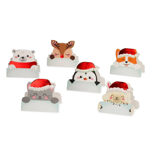 Legami Set mit 12 weihnachtlichen Tischkärtchen