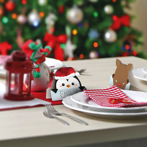Legami Set mit 12 weihnachtlichen Tischkärtchen