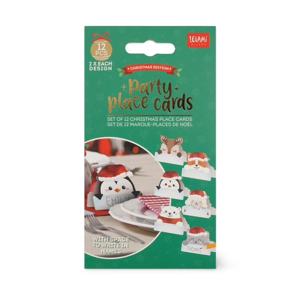 Legami Set mit 12 weihnachtlichen Tischkärtchen