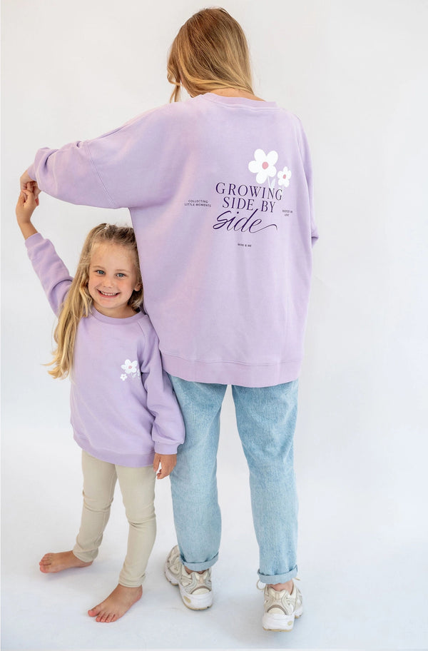 Erwachsenen Sweatshirt | Growing Side By Side | Mini&Me