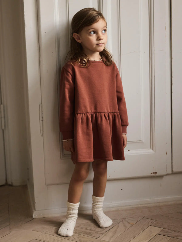 NMFKILANO RUJ LS LOOSE SWEAT DRESS LIL