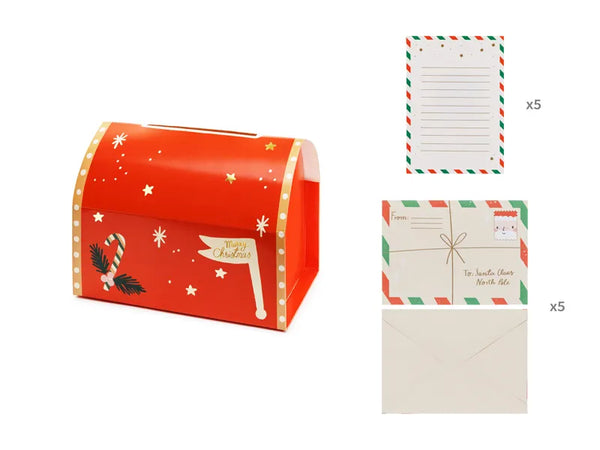 Briefkasten für den Weihnachtsmann | Set aus Papier