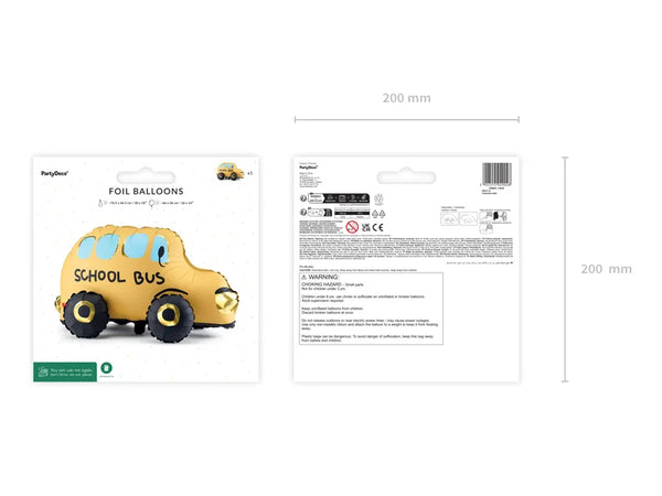 Folienballon | stehender Bus | 66x36 cm