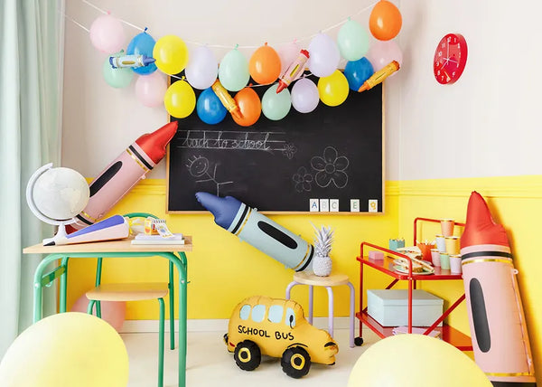 Folienballon | Buntstifte | 23x104 cm