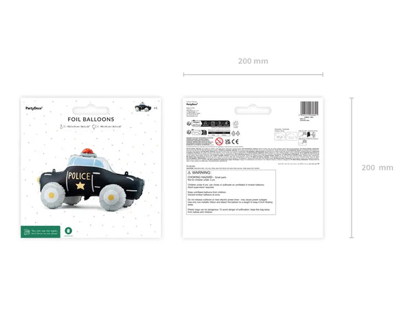 Folienballon | stehendes Polizeiauto