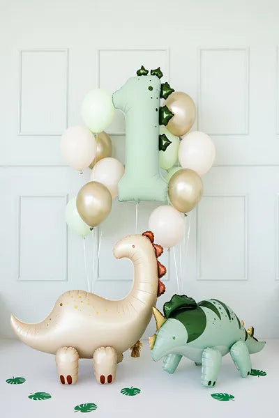 Folienballon Zahl ''1'' Dinosaurier