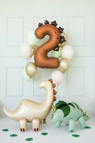 Folienballon Zahl ''2'' Dinosaurier
