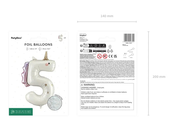 Folienballon | Einhorn | 1-5