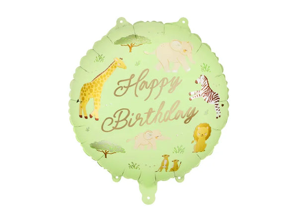 Folienballon Safari | Happy Birthday | 35x35 cm