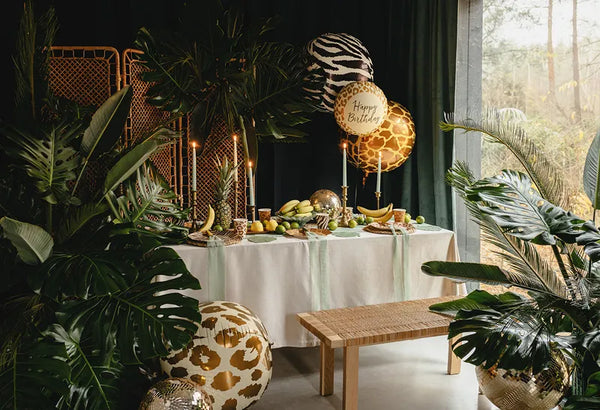 Folienballon Ball | Zebrastreife | 75 cm
