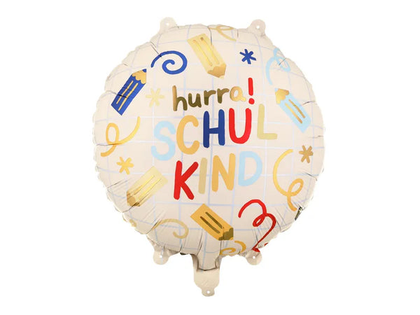 Folienballon | Hurra Schulkind | 35x35 cm