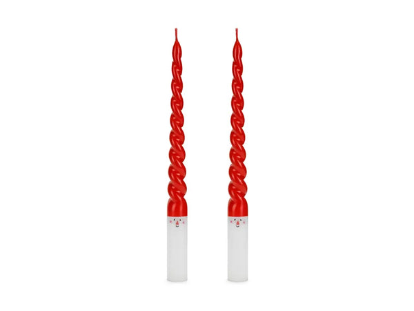 Stabkerzen | Weihnachtsmann | 2 Stück