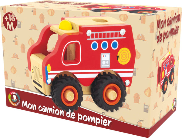 Holzauto | GELÄNDE FEUERWEHRAUTO