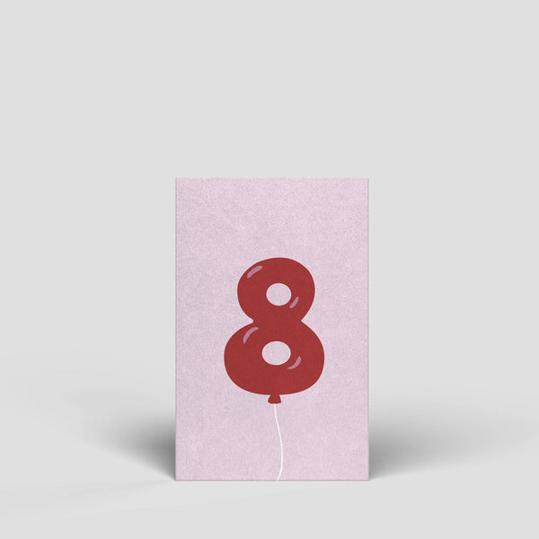 Midikarte - Zahl 8