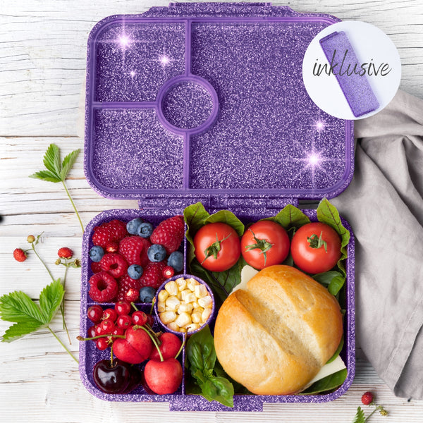 LEKKABOX Glamour Lunchbox mit 4 Fächern