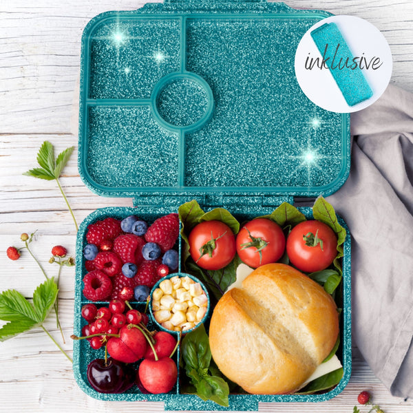 LEKKABOX Glamour Lunchbox mit 4 Fächern