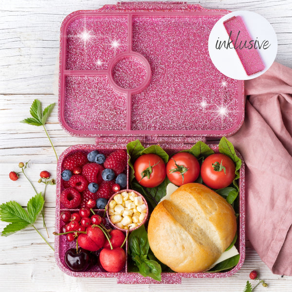 LEKKABOX Glamour Lunchbox mit 4 Fächern