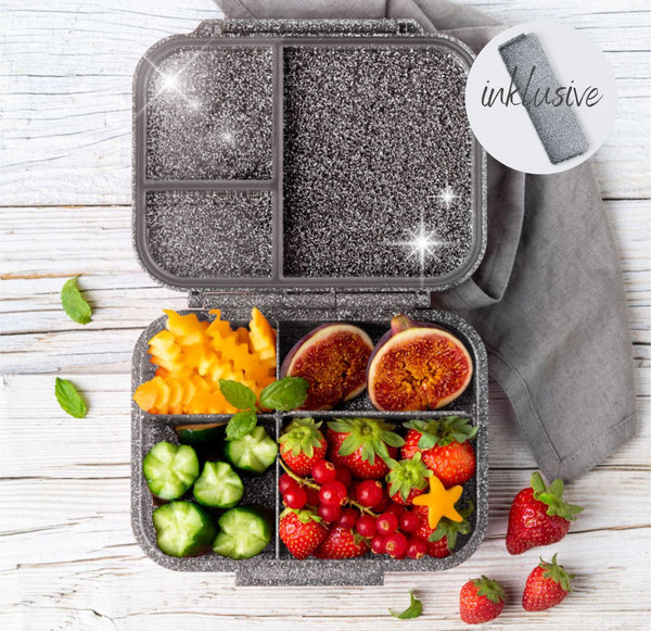 LEKKABOX Mini Glamour - Brotdose mit 3 Fächern