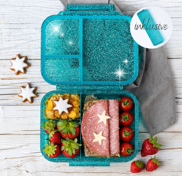 LEKKABOX Mini Glamour - Brotdose mit 3 Fächern
