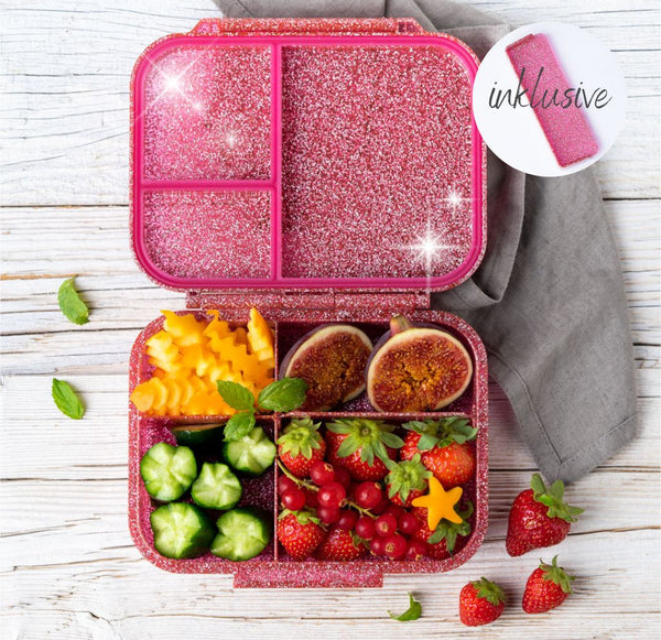 LEKKABOX Mini Glamour - Brotdose mit 3 Fächern